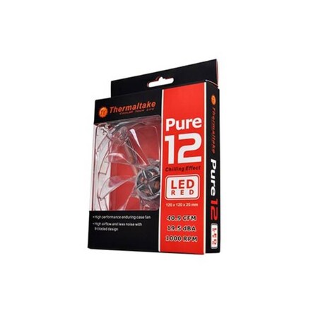Thermaltake Pure 120mm Red LED Case CL-F019-PL12RE-A